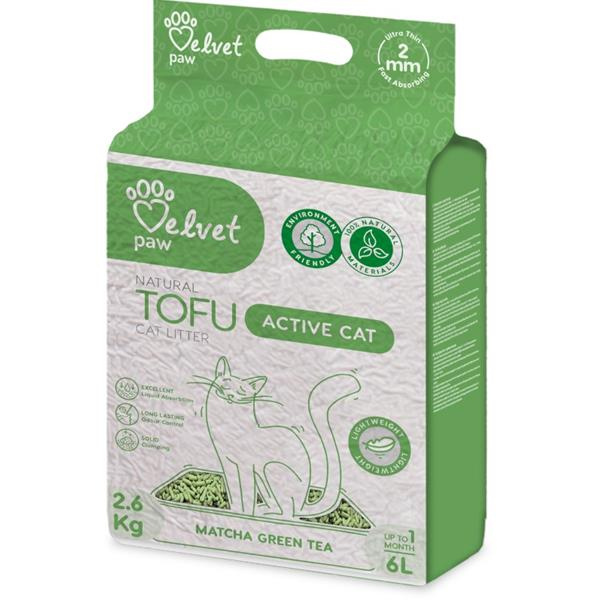 Podestýlka cat Velvet Paw Tofu Active cat 6l /2,6kg