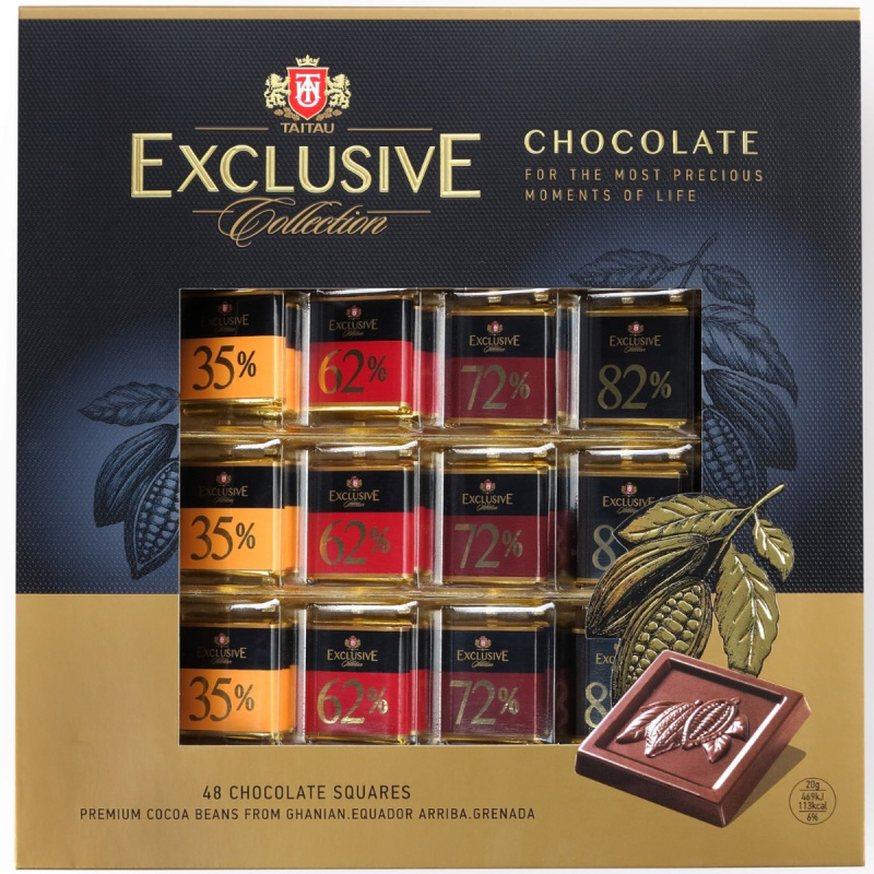 Exkluzivní kolekce mini čokolád 48 ks