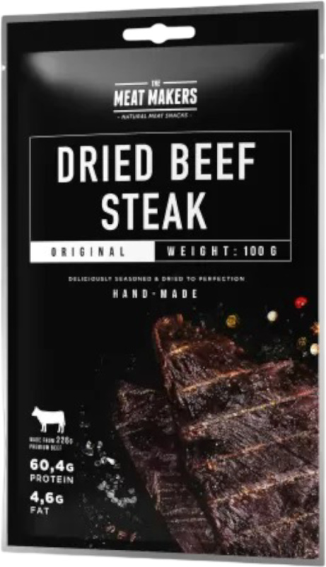 Meat Makers Jerky Meat Makers Beef Steak Original 100g