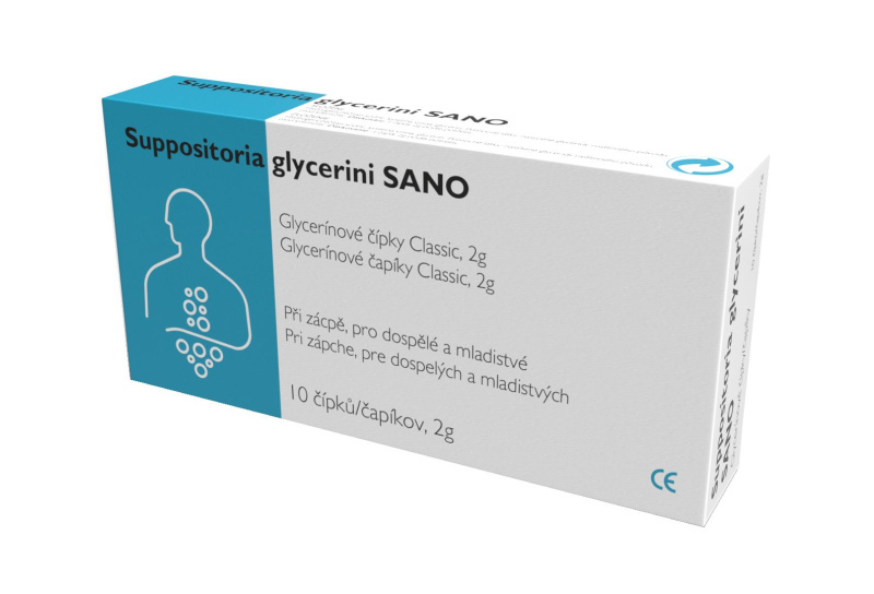 SANOVA Classic glycerinové čípky 2g 10 kusů
