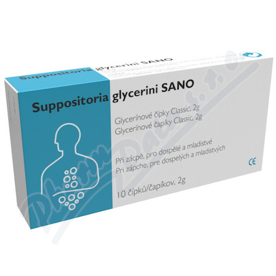 SANOVA Classic glycerinové čípky 2g 10 kusů
