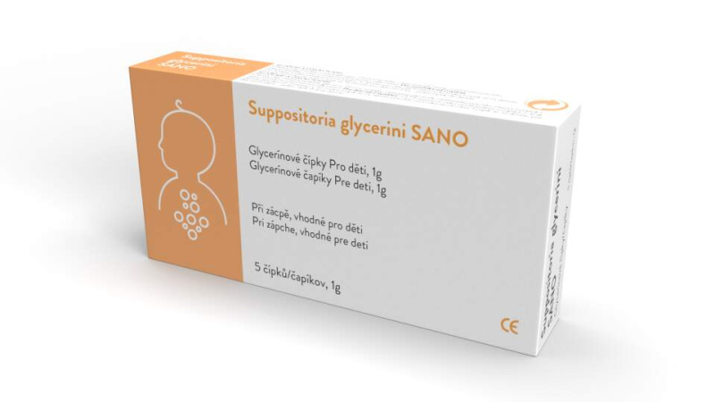 SANOVA Classic glycerinové čípky 1g 5 kusů