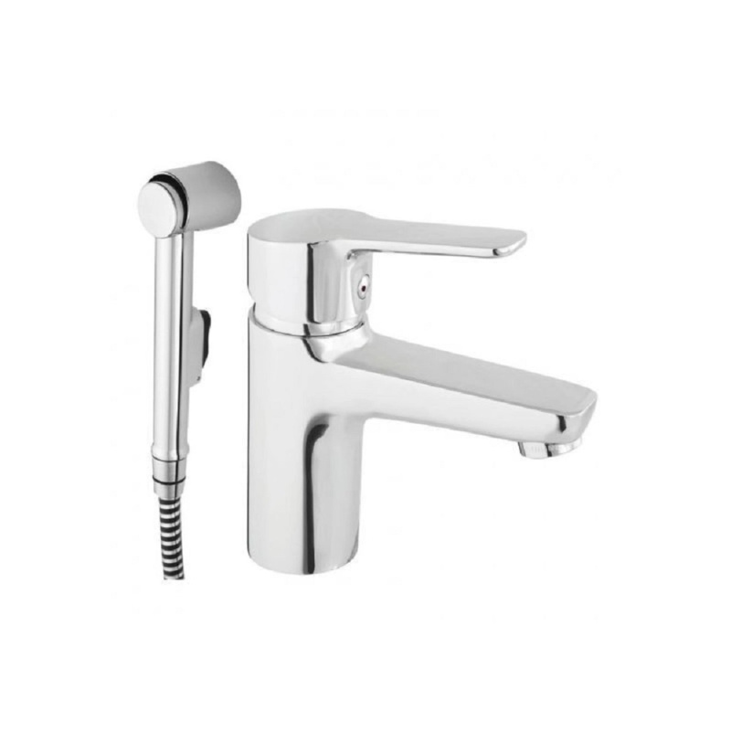 Rubineta Umyvadlová baterie Uno-17 stojánková s bidetovou sprškou, chrom