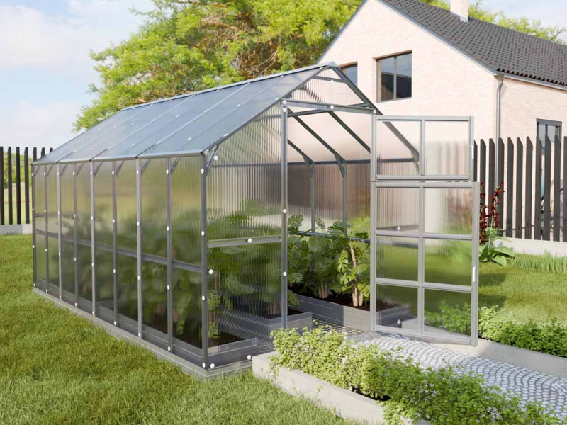 Zahradní skleník LEGI RADISH 3,2 x 2,4 m, 6 mm MT2353176