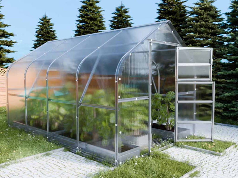 Zahradní skleník LEGI ONION R 6 x 2,5 m, 4 mm MT2506004D