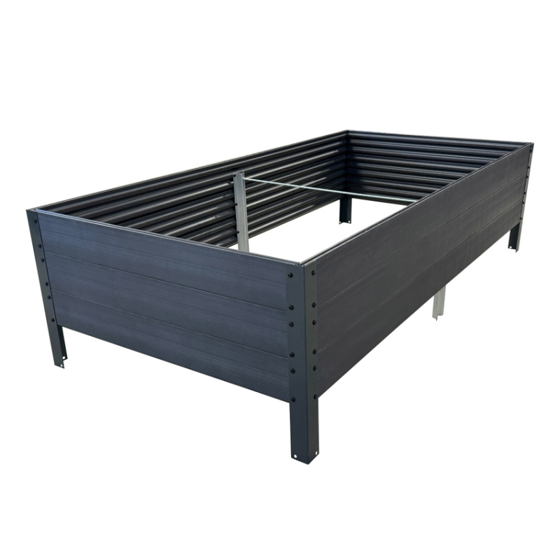 KlasikGreenhouse Vyvýšený záhon 150x75x30cm WOODLOOK / šedý