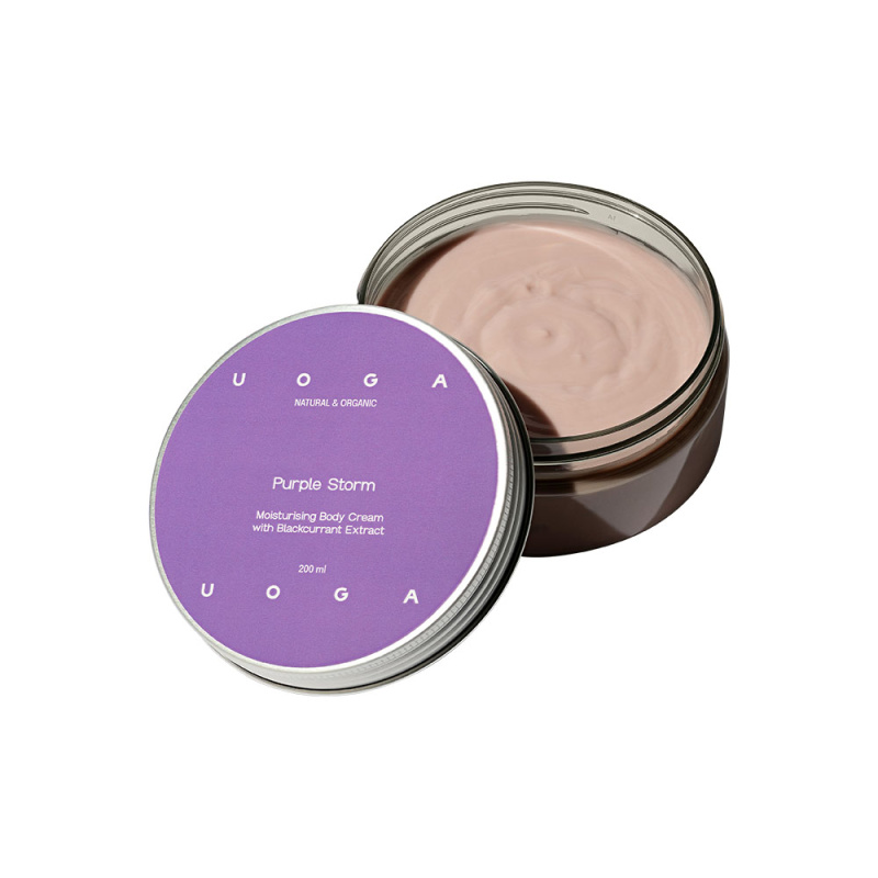 UOGA UOGA Hydratační tělový krém Purple Storm s černým rybízem 200 ml