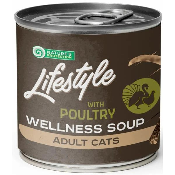 Nature's Protection Lifestyle Cat Soup LifeStyle Longhair Poultry 140 ml