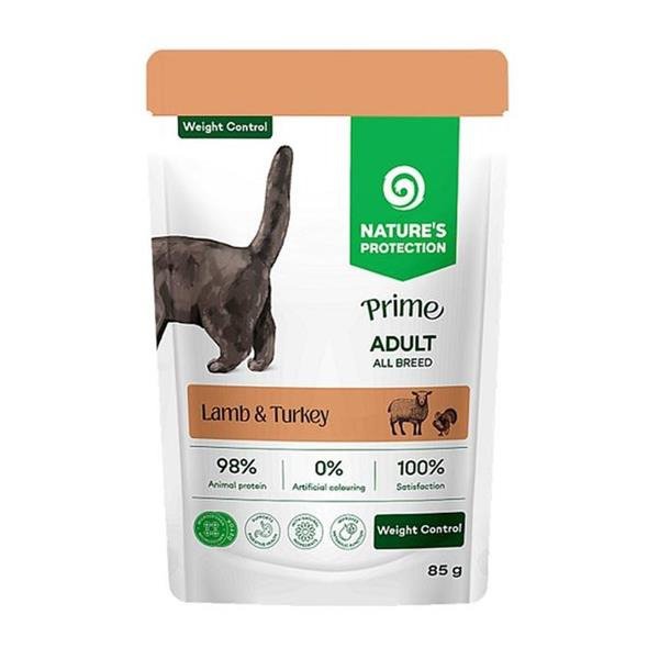 Nature's Protection Prime Cat kapsička Weight Control Lamb & Turkey 85 g