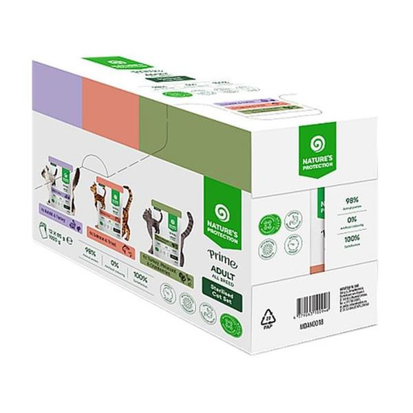 Nature's Protection Prime Cat kapsička Multipack Sterilised 12 x 85 g