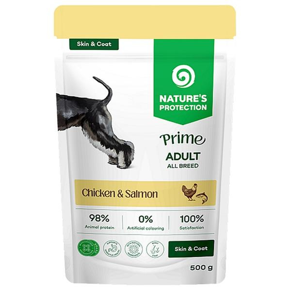 Nature's Protection Prime Dog kapsička Skin & Coat Salmon & Chicken 500 g