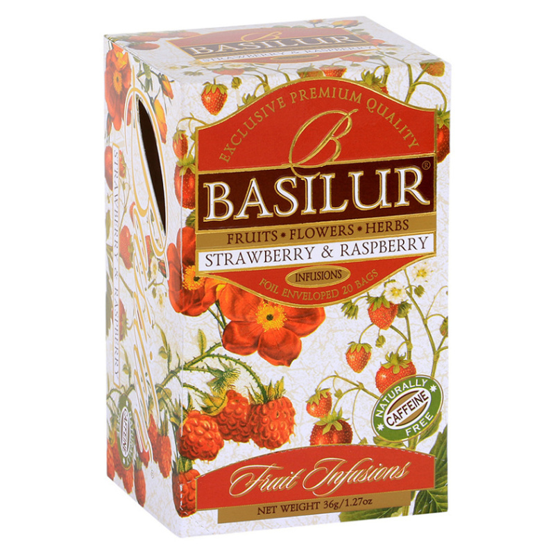 Basilur - ovocný čaj - malina, jahoda