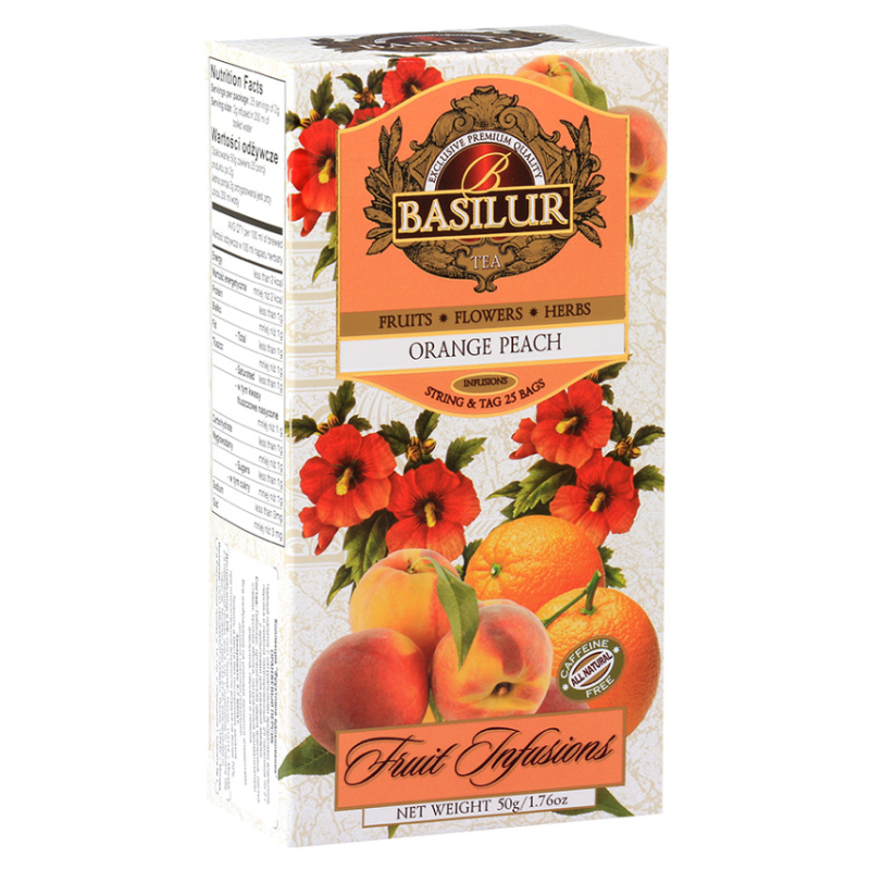 BASILUR Fruit Orange Peach 25x2g