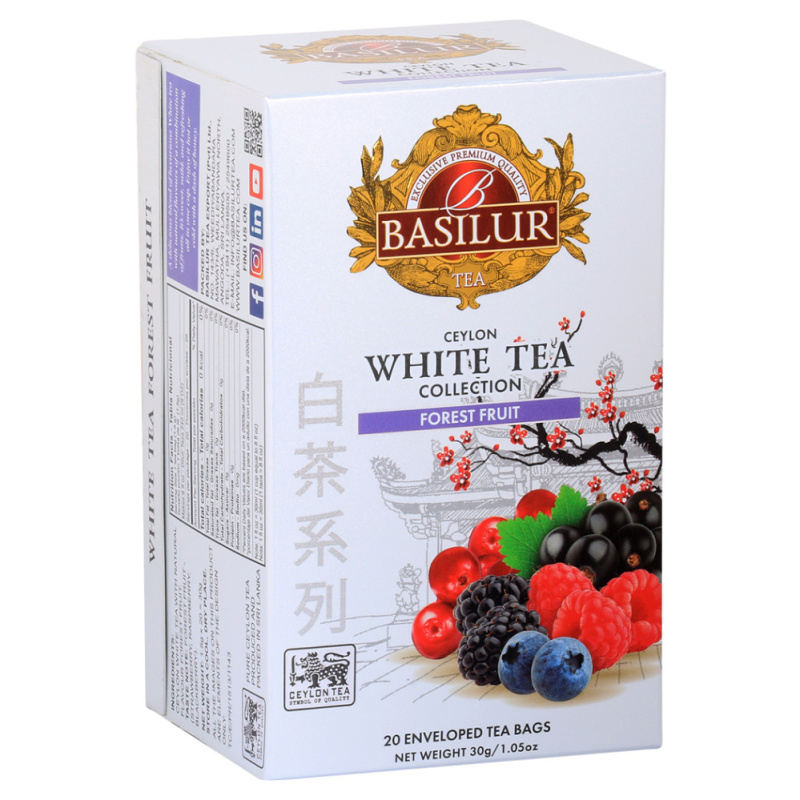 Basilur Ceylon White Tea Collection - bílý čaj - lesní ovoce