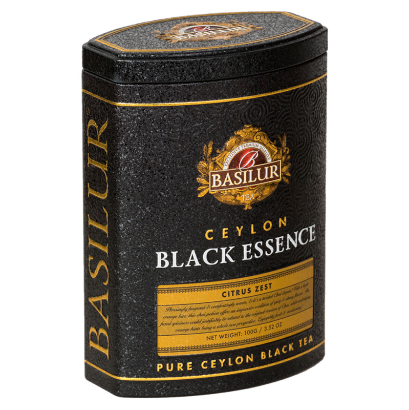 BASILUR Black Essence Citrus Zest plech 100g