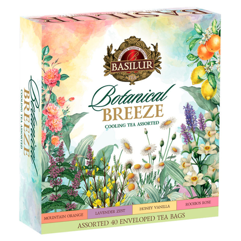 BASILUR Botanical Breeze Cooling Teas Assorted 40 sáčkov