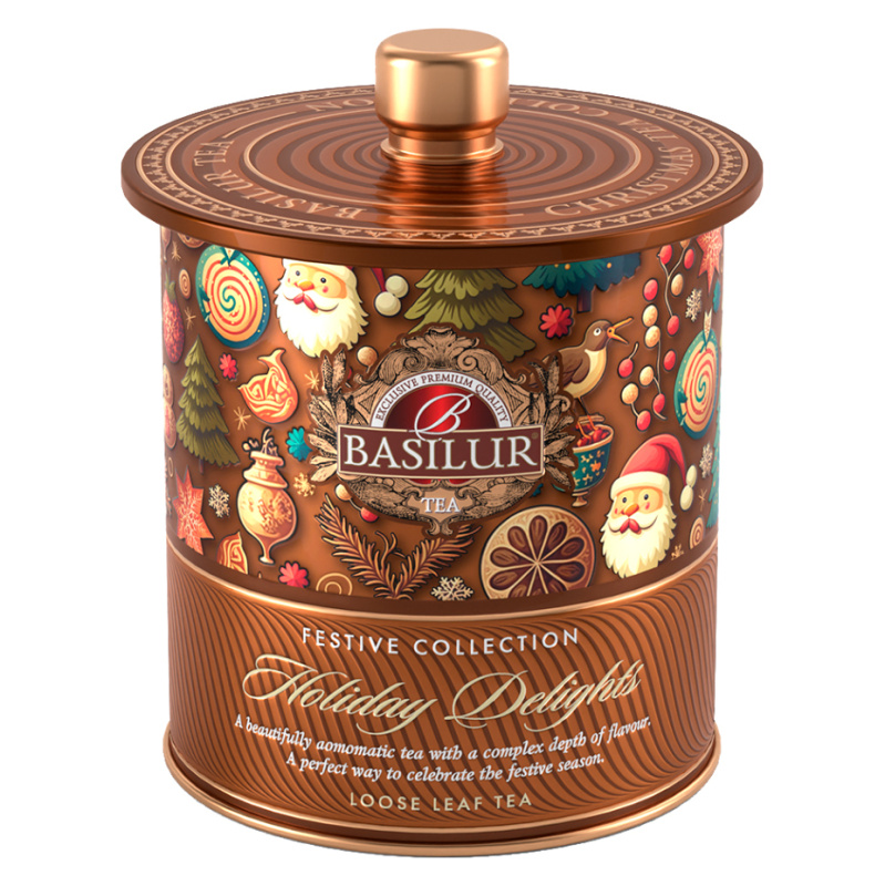 BASILUR Festive Tea Holiday Delights plech 75g