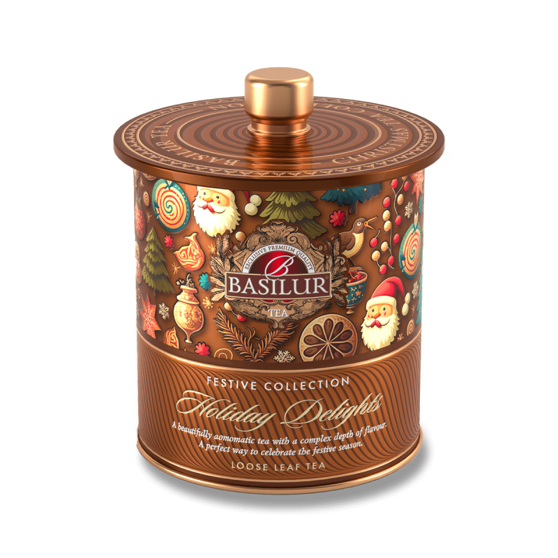 BASILUR Festive Tea Holiday Delights plech 75g