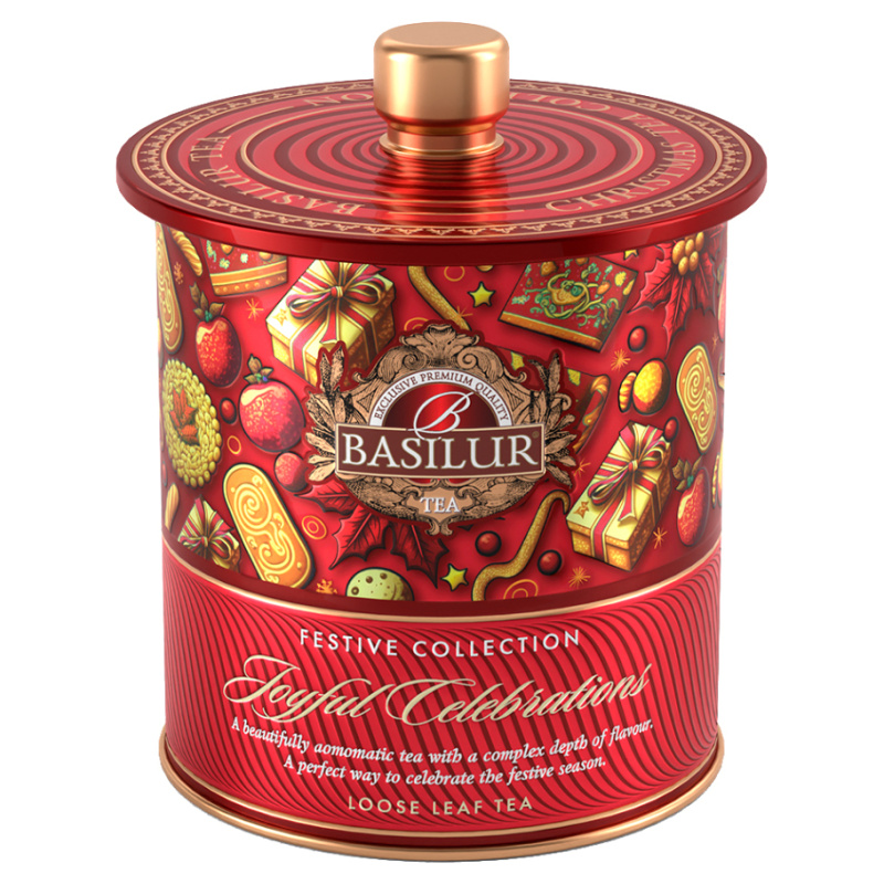 BASILUR Festive Tea Joyful Celebrations 75g ( (plechová dóza)