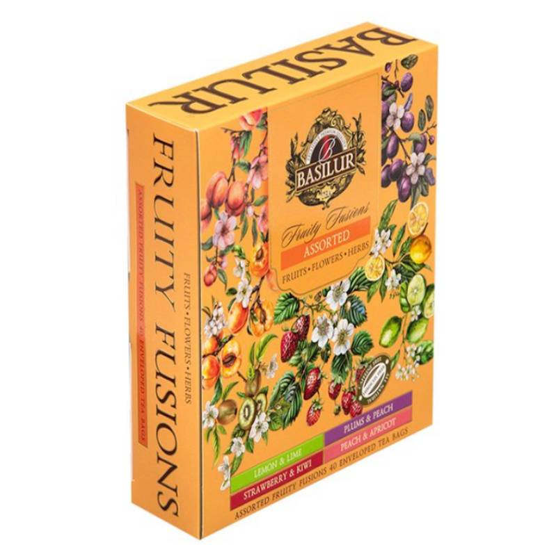 Basilur Fruity Fusions Assorted - sada ovocných čajů bez ibišku
