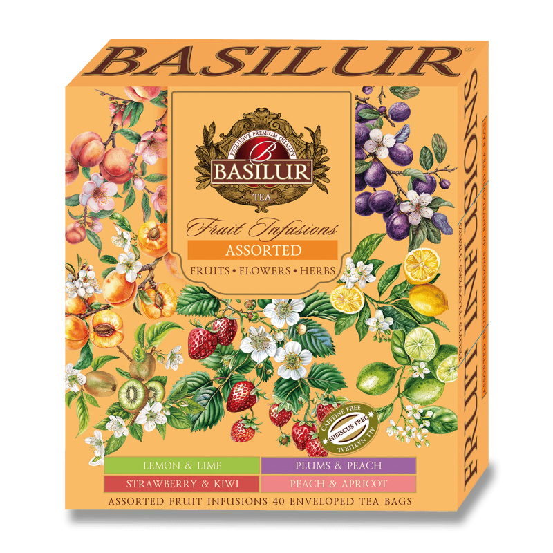 Basilur Fruity Fusions Assorted - sada ovocných čajů bez ibišku