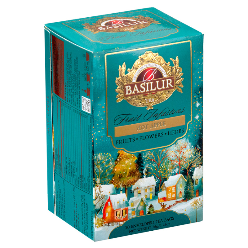Basilur Christmas Fruit Hot Apple - vánoční kolekce ovocných čajů