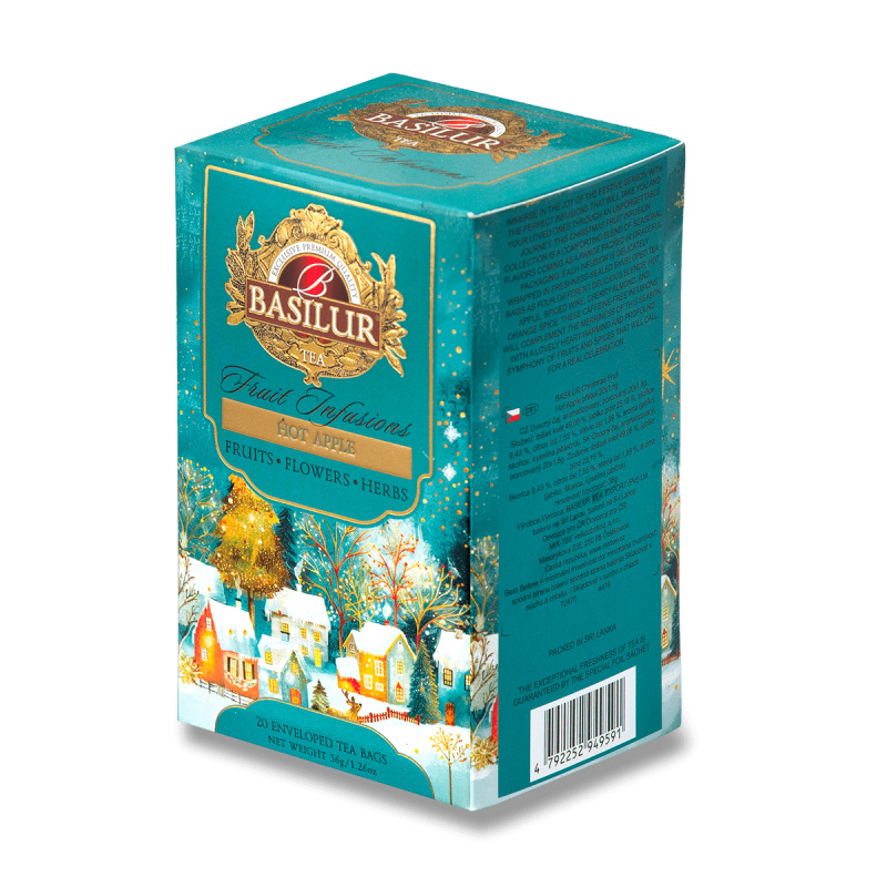 Basilur Christmas Fruit Hot Apple - vánoční kolekce ovocných čajů
