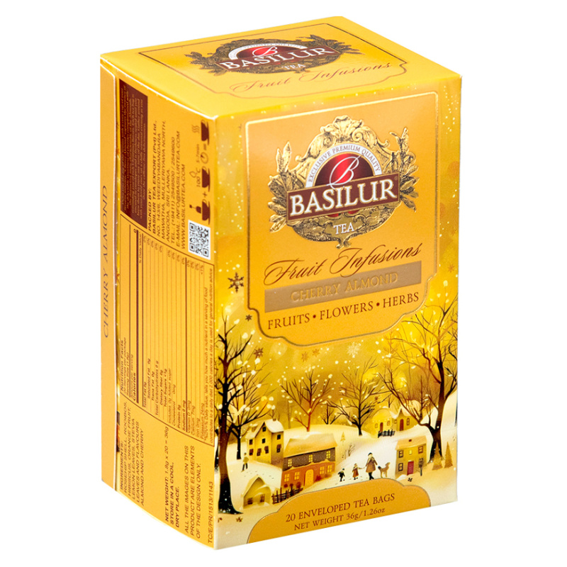 Basilur Christmas Fruit Cherry Almond - vánoční kolekce ovocných čajů