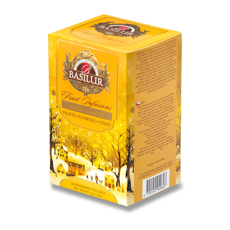 Basilur Christmas Fruit Cherry Almond - vánoční kolekce ovocných čajů