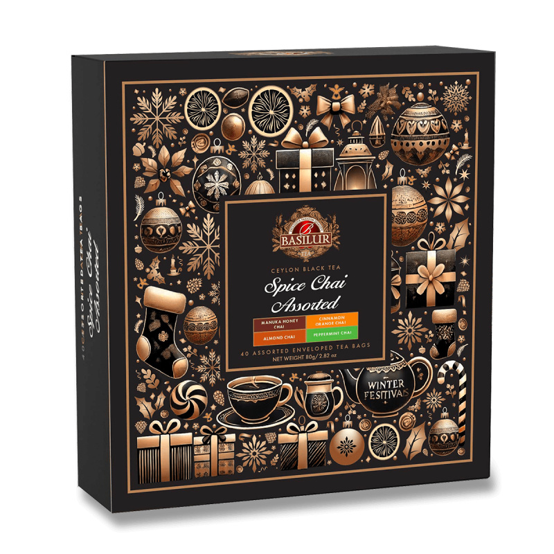 Basilur Christmas Spice Chai - dárková kolekce čajů