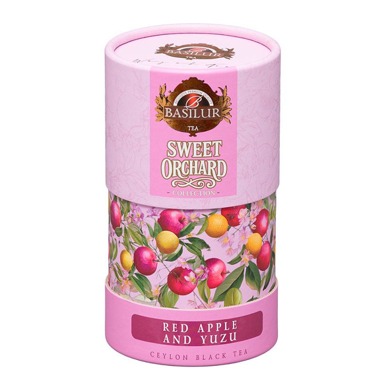 BASILUR Sweet orchard red apple & yuzu černý čaj 75 g