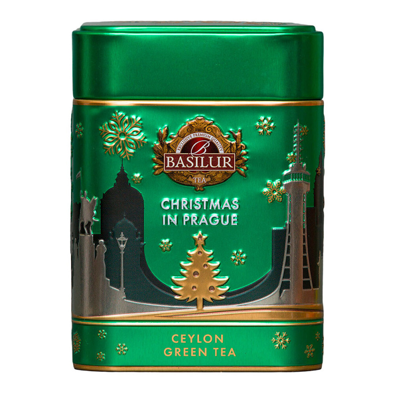 BASILUR Around the world christmas in Prague green zelený čaj 75 g