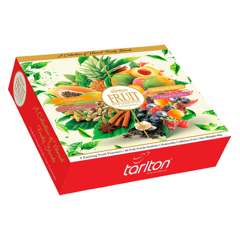 TARLTON Fruit infusions assortment II. ovocné čaje 40 sáčků