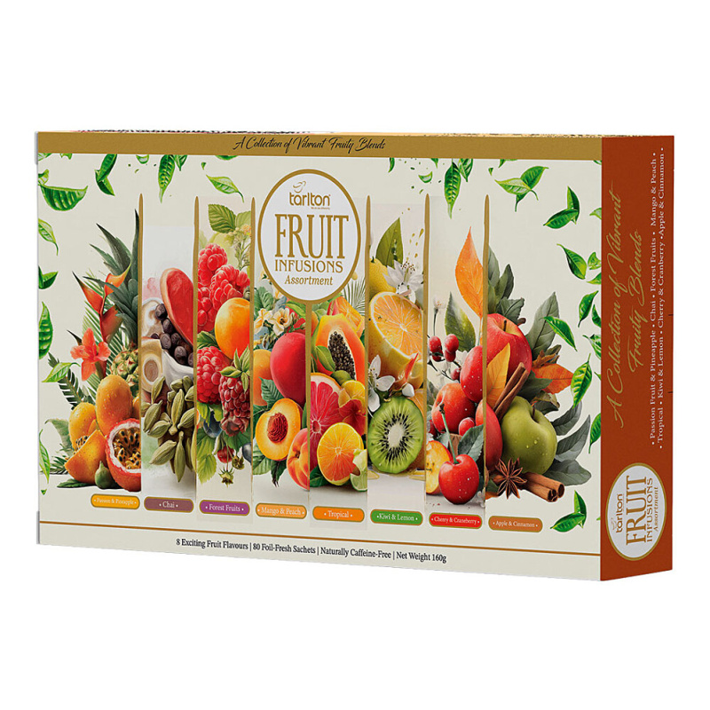 TARLTON Fruit infusions assortment ovocné čaje 80 sáčků