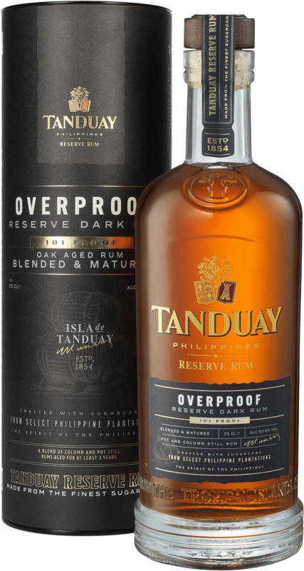 Tanduay Overproof Reserve 50,5% 0,7l (tuba)