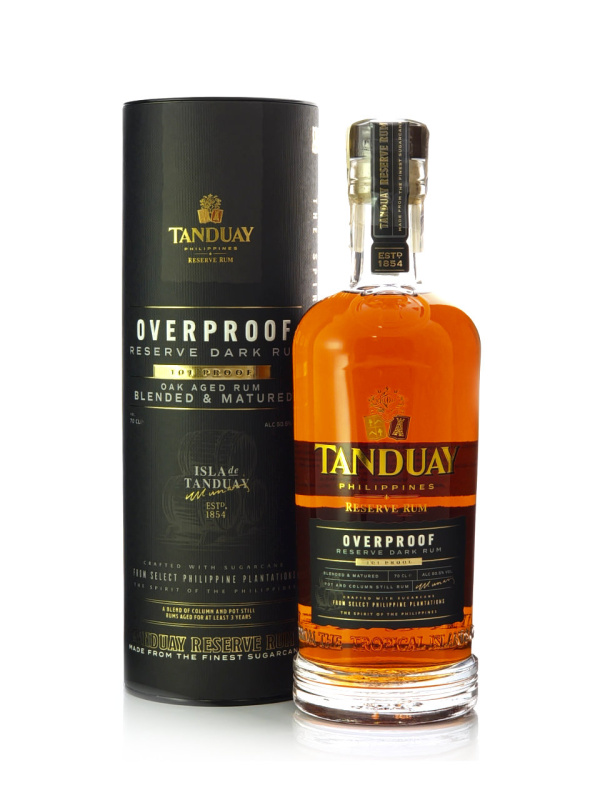 Tanduay Overproof Reserve 50,5% 0,7l (tuba)