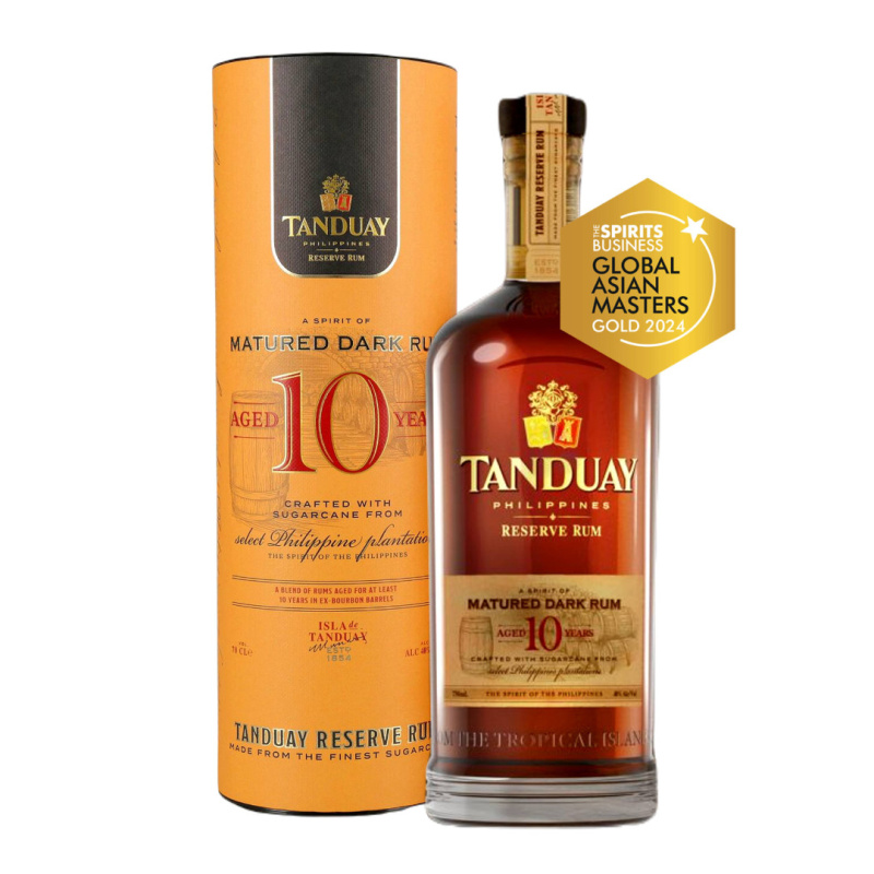 Tanduay Reserve 10YO 40% 0,7l (dárková tuba)