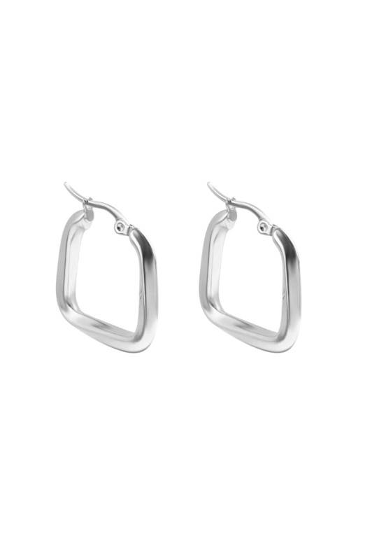 Marc Malone Moderní ocelové náušnice Kate Silver Earrings MCE250267S