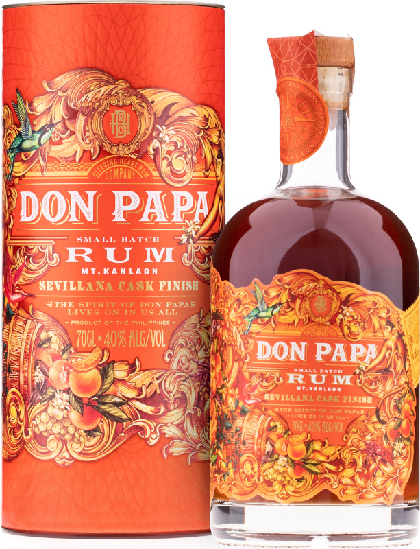 Don Papa Rum Sevillana 40% 0,7l (dárková tuba)