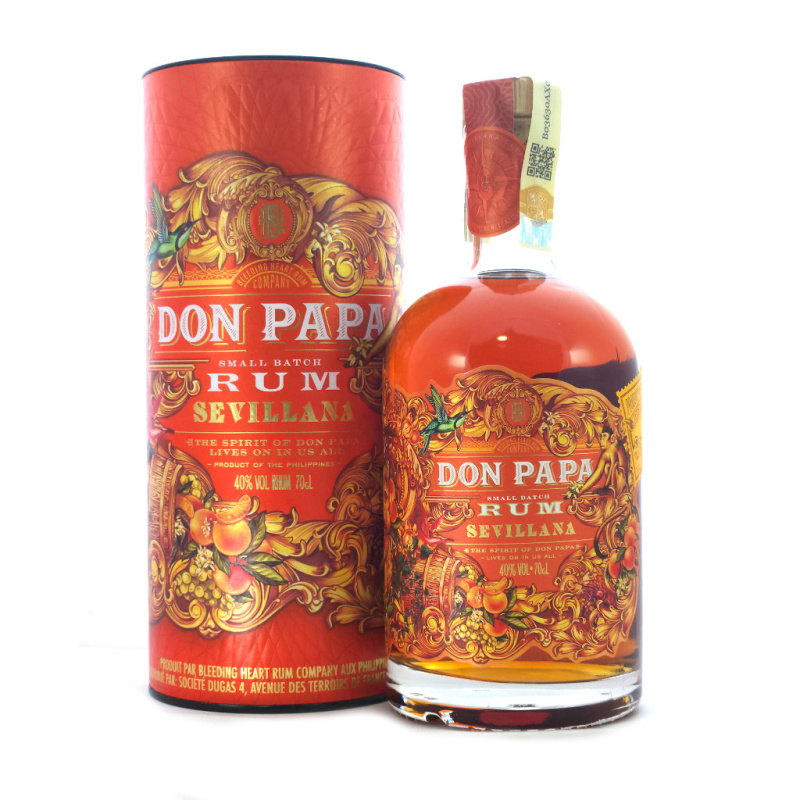 Don Papa Rum Sevillana 40% 0,7l (dárková tuba)