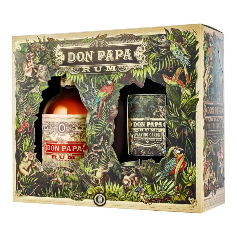 Don Papa + karty 40% 0,7l
