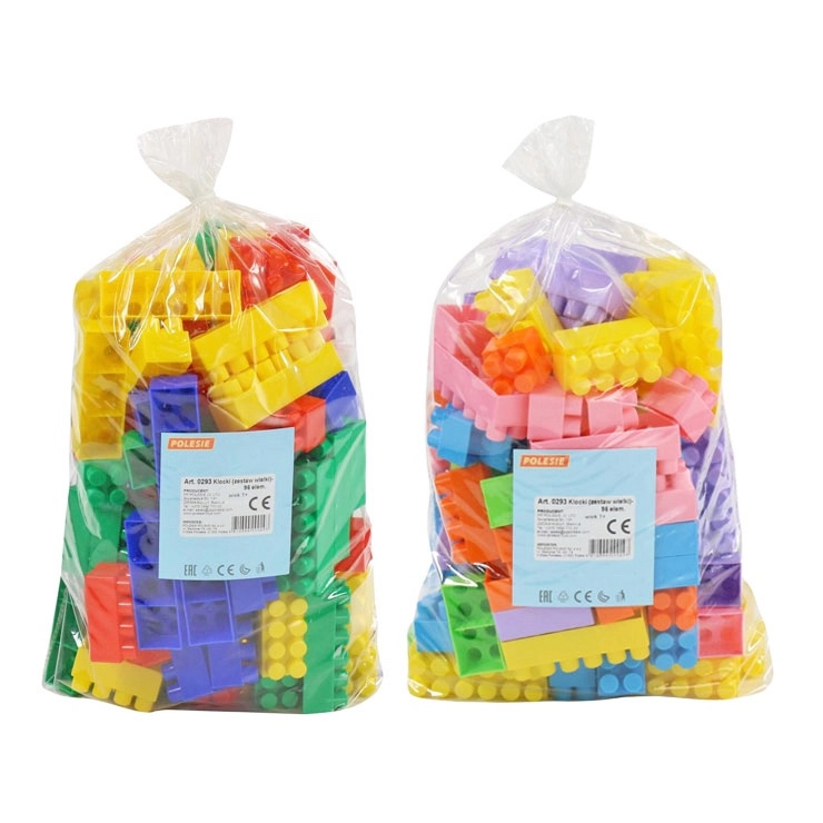 Stavebnice pro děti 96 dílů – barevné velké kostky