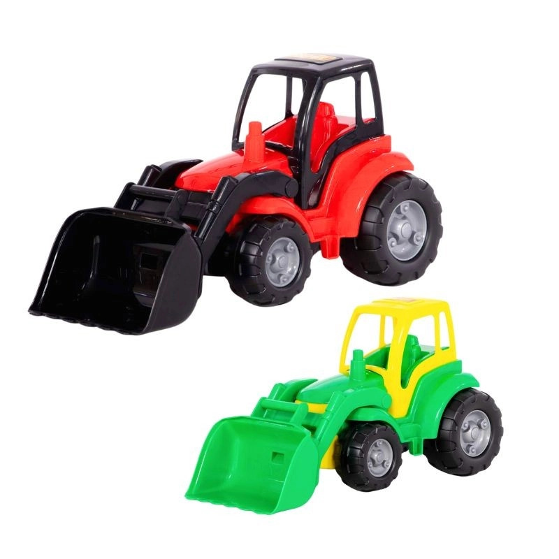 Mega traktor s přední lopatou pro děti