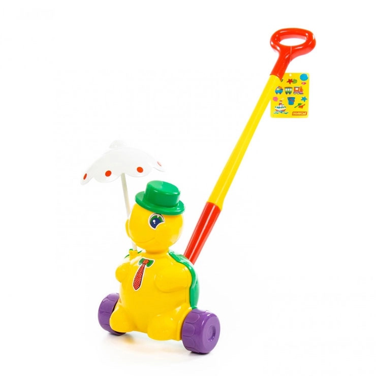 Tlačítko hračka želva na tyči pro batolata