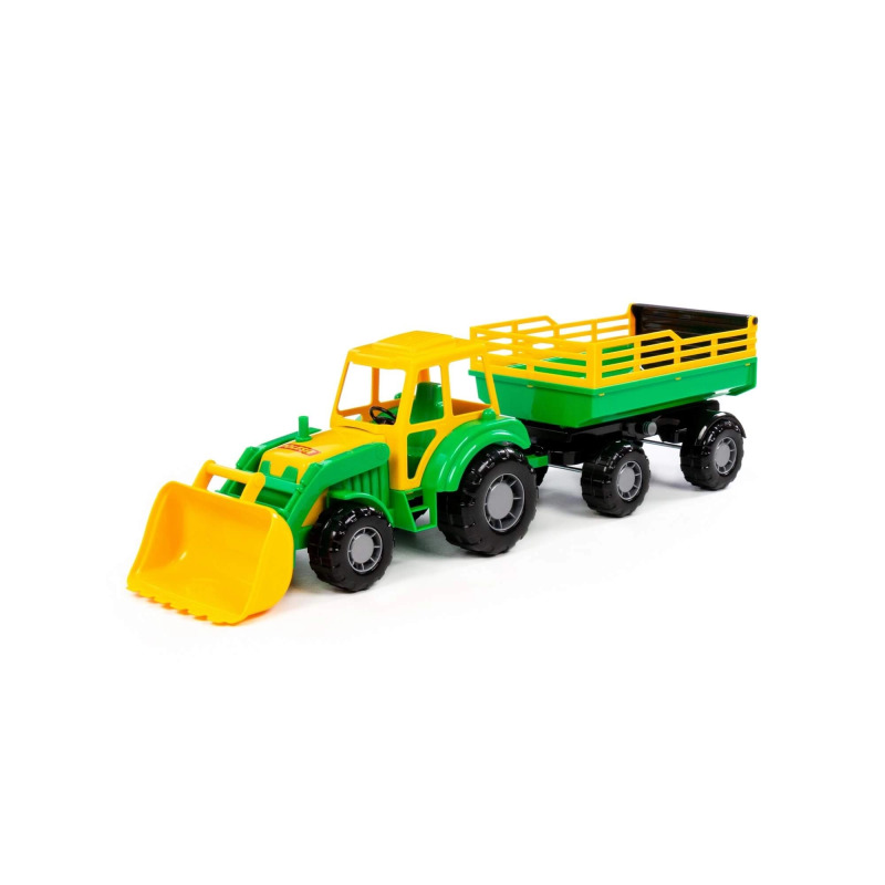 Traktor Altaj s nakladačem a přívěsem - 1 kus
