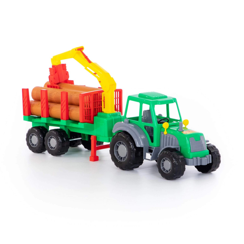 Traktor Altaj lesnický s přívěsem
