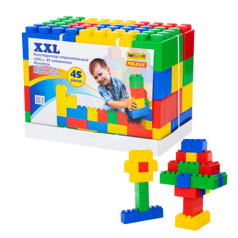 Stavební kostky XXL 45 ks