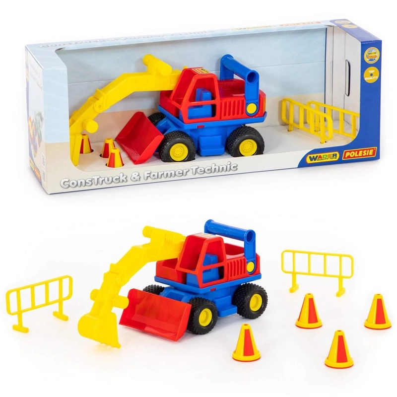 Mega bager ConsTruck s gumovými pneumatikami od WADER