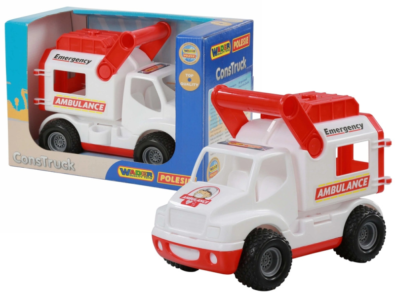 Polesie Wader Auto ConsTruck Ambulance White 41913