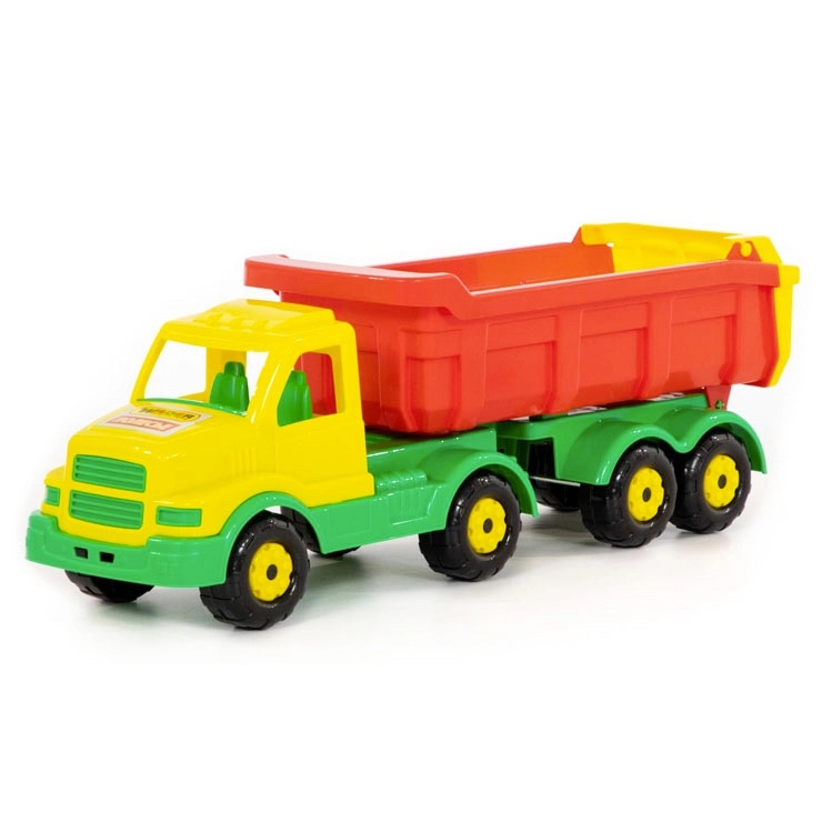 Plastový sklápěcí náklaďák s návěsem 58 cm